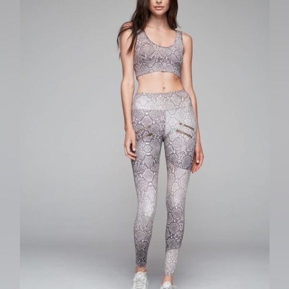 Varley Taupe Snake Brighton Sports Bra - Picture 6 of 6